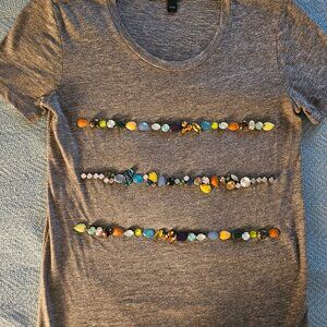 T shirt with bead work